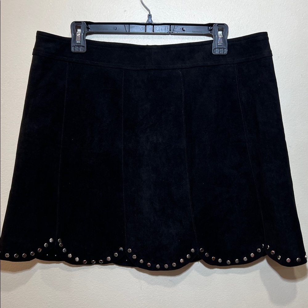 AQUA Faux suede mini skirt Size XXL - Picture 6 of 16